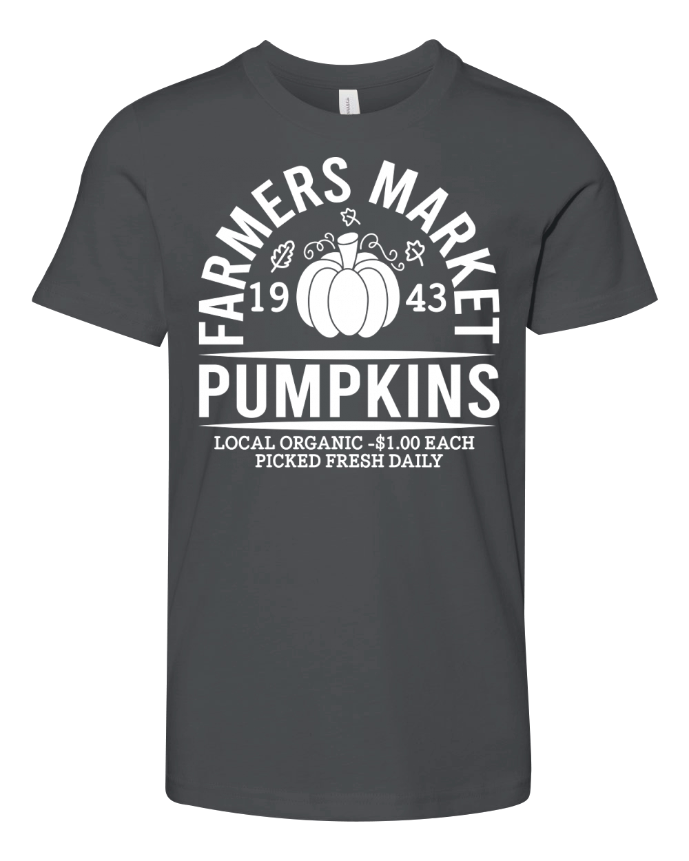 Pumpkins Farmer Market Youth Unisex Jersey Tee