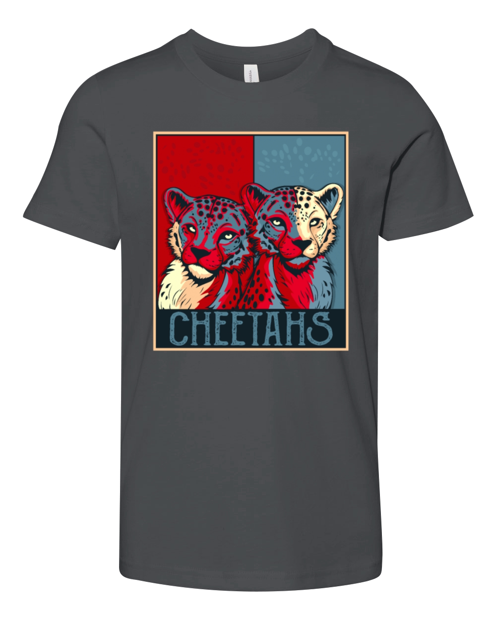 Retro Cheetah Lover Men Women Vintage Cheetah Youth Unisex Jersey Tee