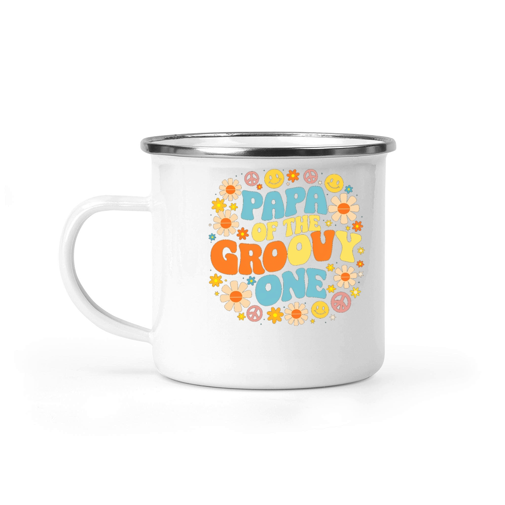 Papa of the groovy one Camping Mug