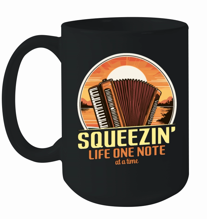 Accordion Squeezin Ceramic Mug