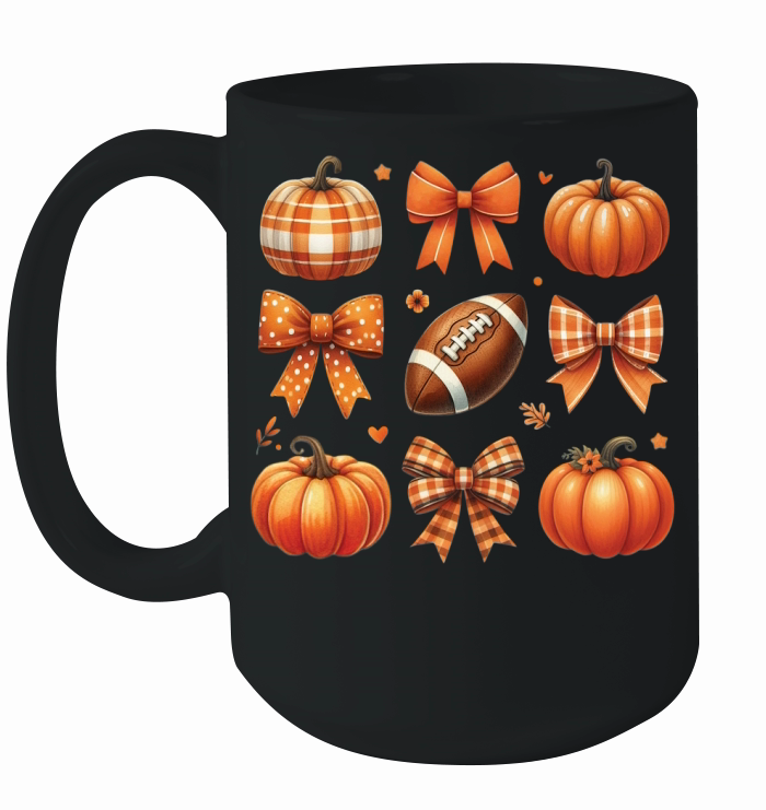 FallCoquetteBowPumpkin Ceramic Mug