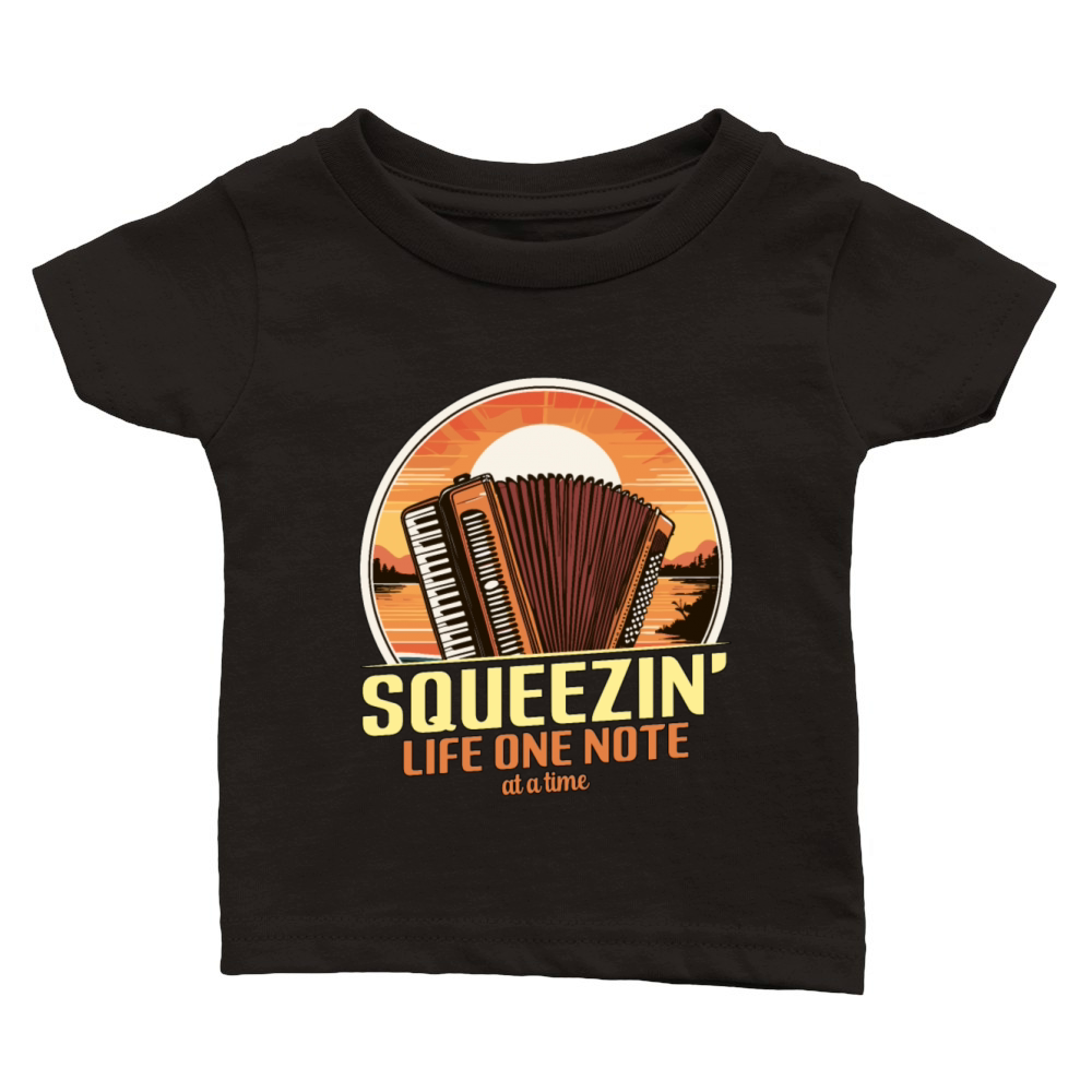 Accordion Squeezin Classic Baby Crewneck T-shirt