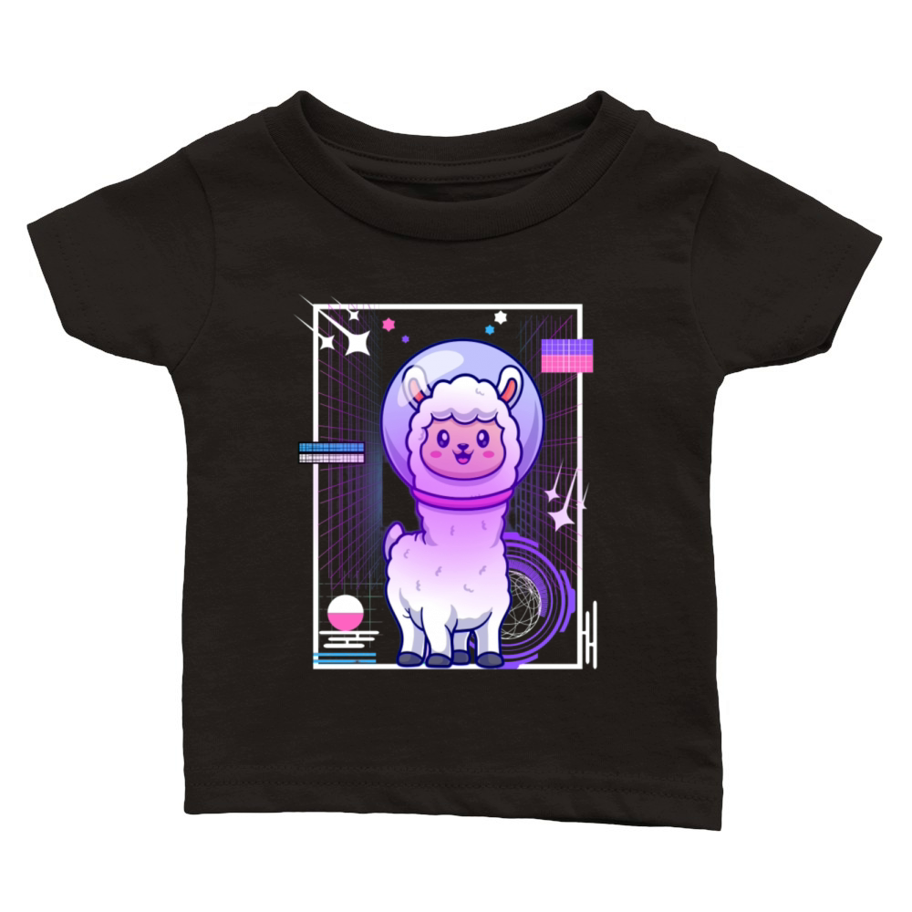 Vintage Retro Alpaca Classic Baby Crewneck T-shirt