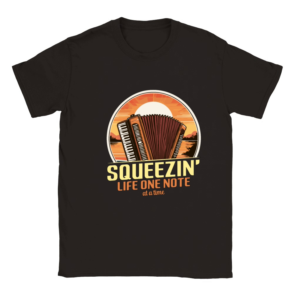 Accordion Squeezin Classic Kids Crewneck T-shirt