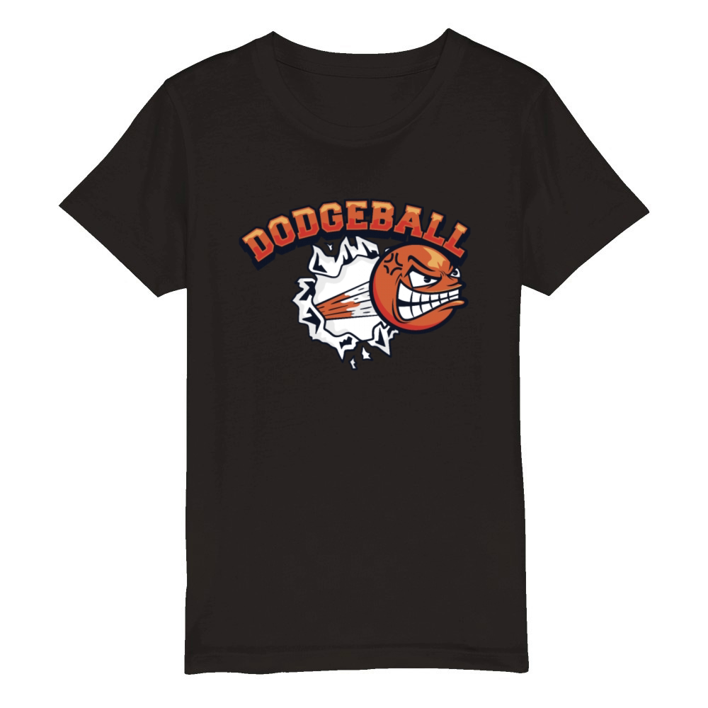 Dodgeball Game Prisonball Team Player Dodgeball Organic Kids Crewneck T-shirt