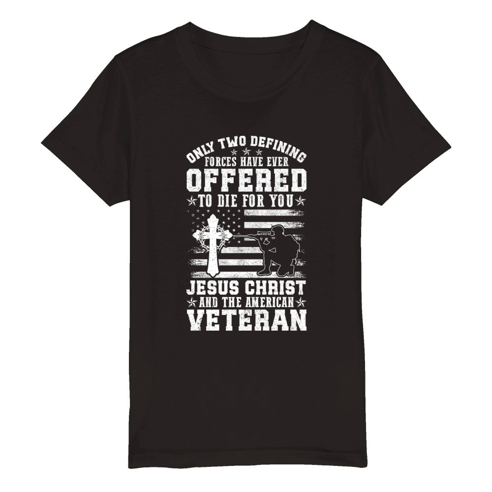 ONLY TWO DEFINING FORCES HAVE EVER OFFERED TO DIE FOR YOU Organic Kids Crewneck T-shirt