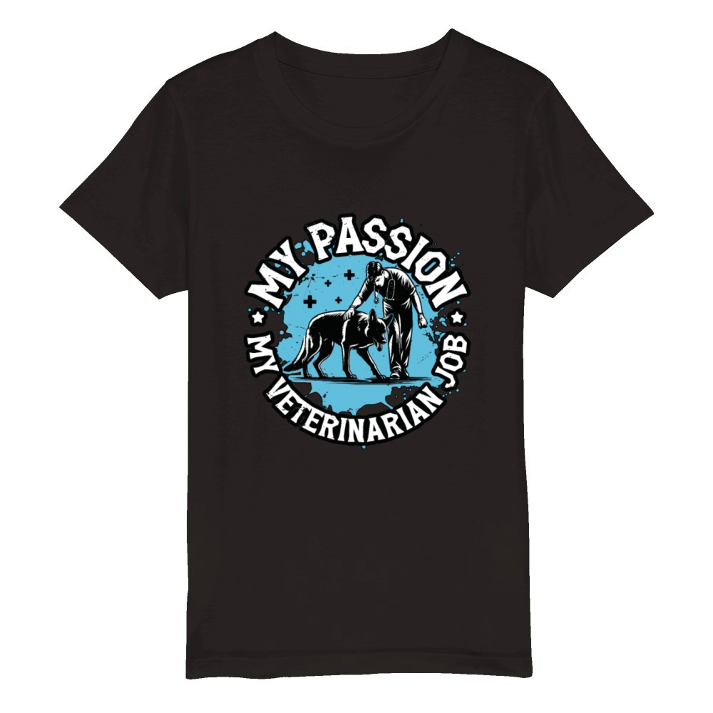 Veterinary Medicine My Passion My Vet Assistant Organic Kids Crewneck T-shirt