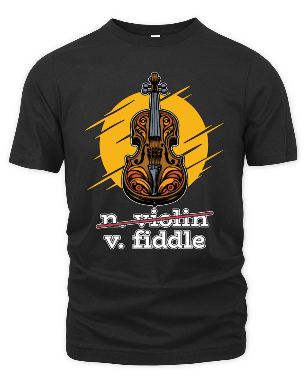 Fiddle String Instrument Enthusiast Fiddle Player Organic Unisex T-shirt