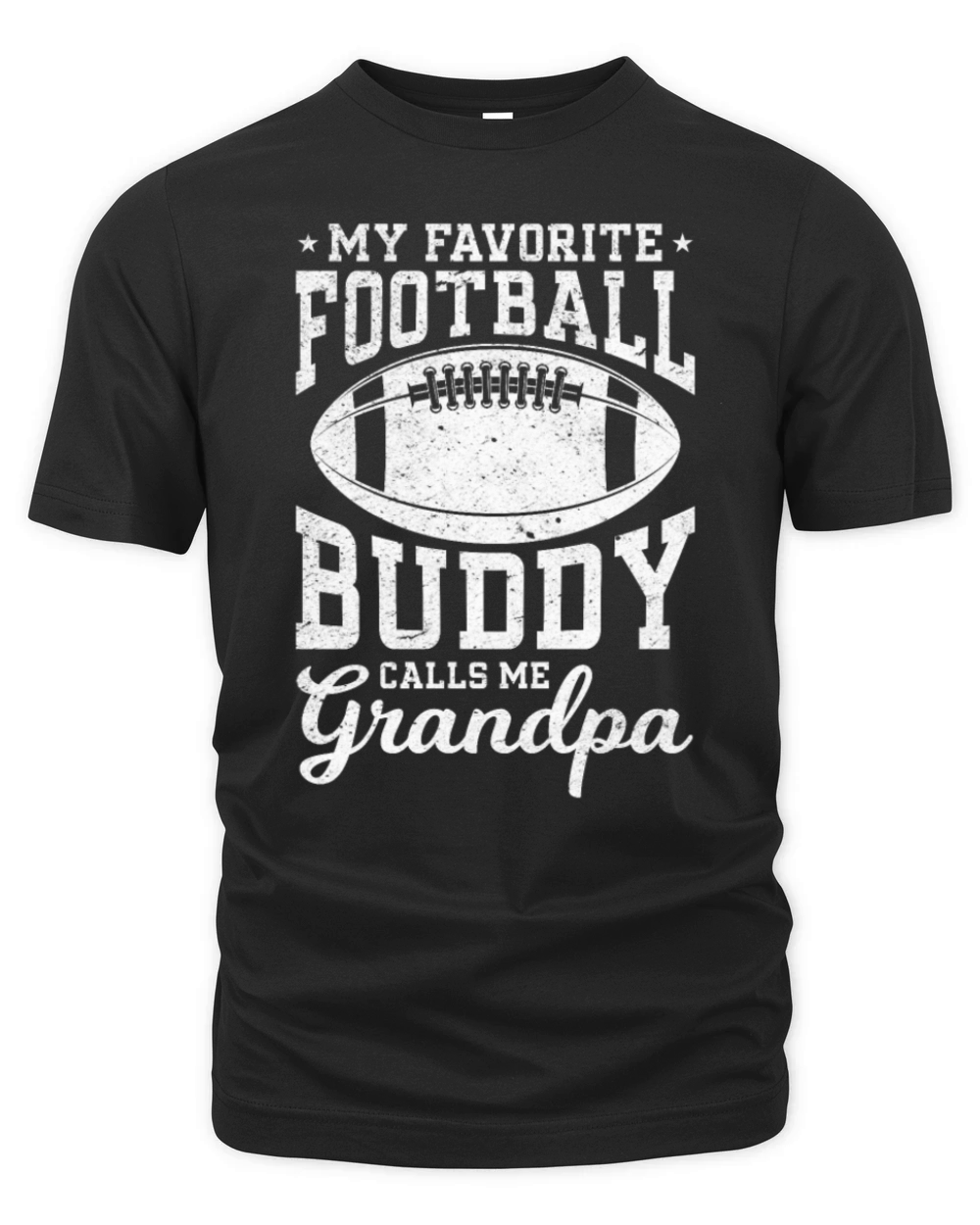 My Favorite Football Buddy calls me Grandpa Footba Organic Unisex T-shirt