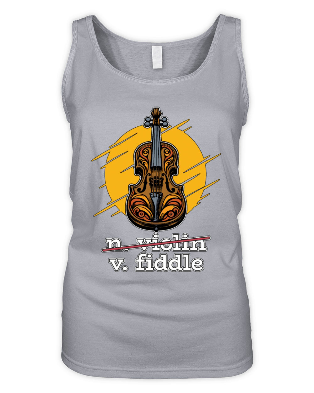 Fiddle String Instrument Enthusiast Fiddle Player Organic Women's Tank Top