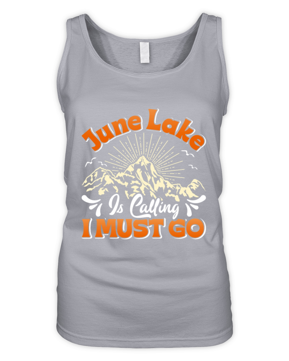 JUNE LAKE I MUST GO California June Lake Funny Organic Women's Tank Top