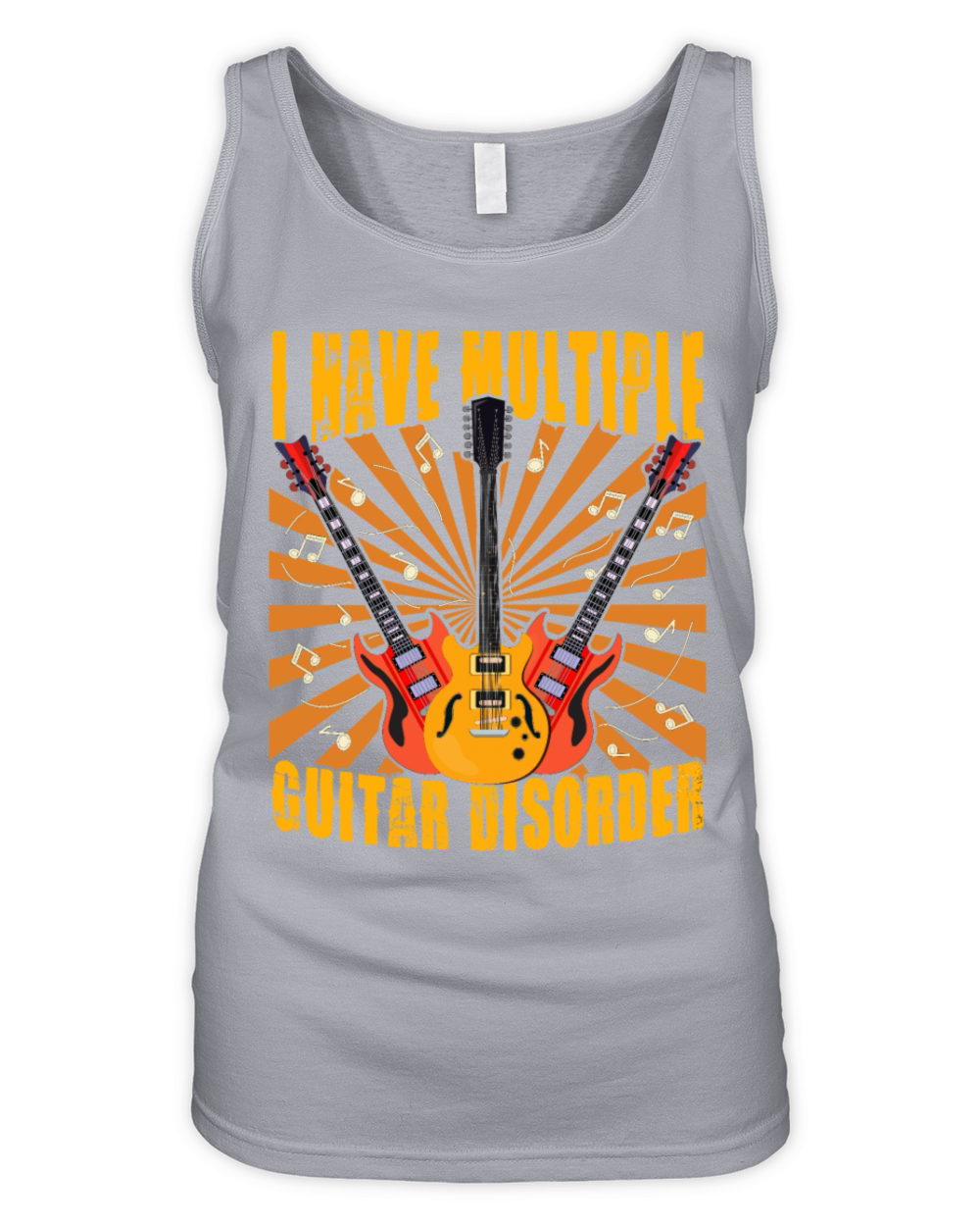 Multiple Bass Disorder Guitar Shirt For Men Organic Women's Tank Top