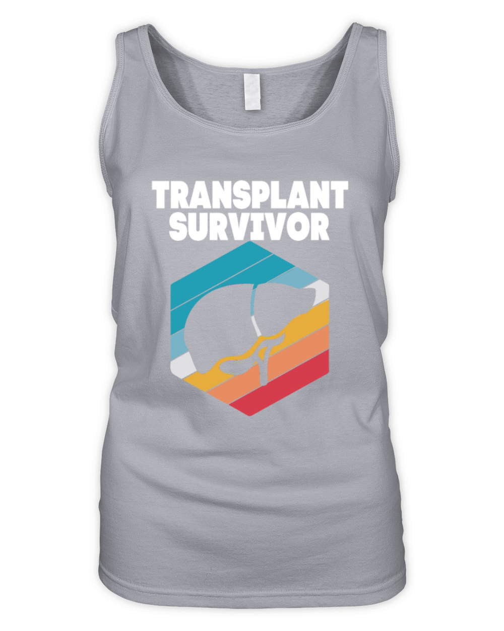 Retro Vintage Liver Donor Transplant Survivor Organic Women's Tank Top