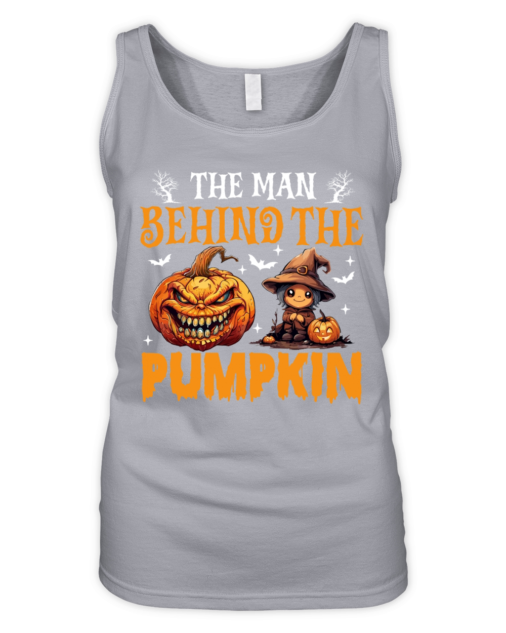 The Man Behind  The  Pumpkin Organic Women's Tank Top