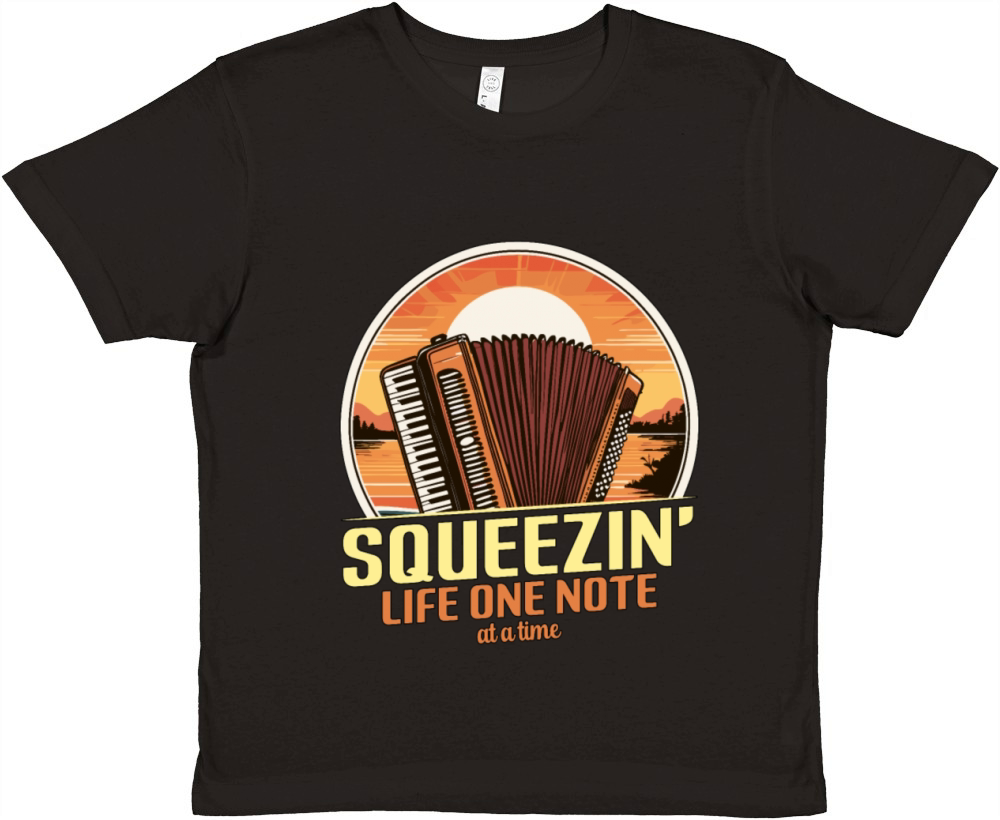 Accordion Squeezin Premium Kids Crewneck T-shirt