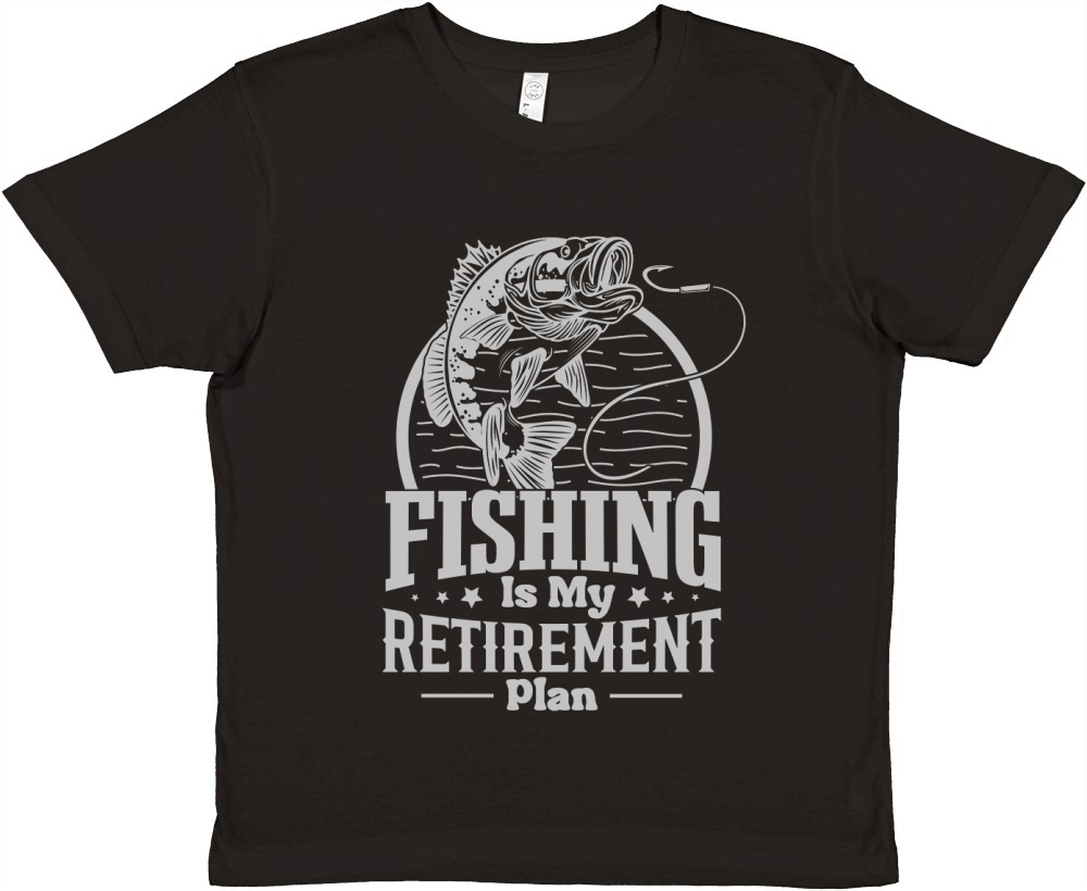 Fishing Is My Retirement Plan Premium Kids Crewneck T-shirt