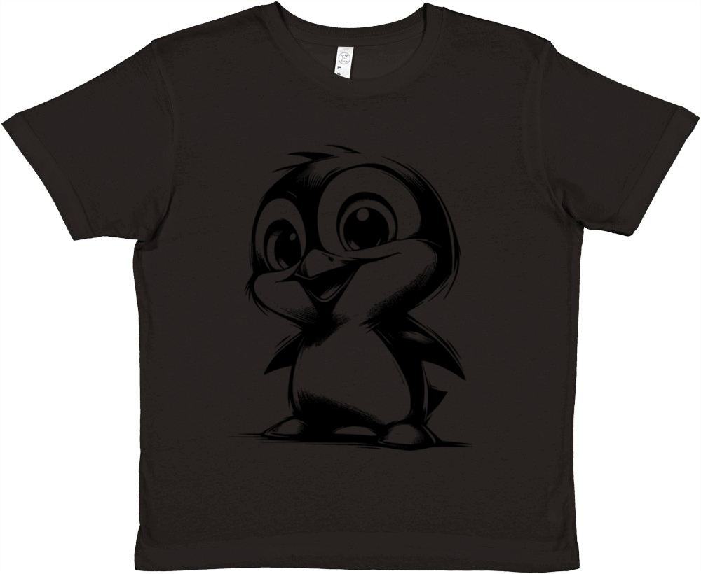 Funny Penguin Cuddly Penguin Baby Premium Kids Crewneck T-shirt