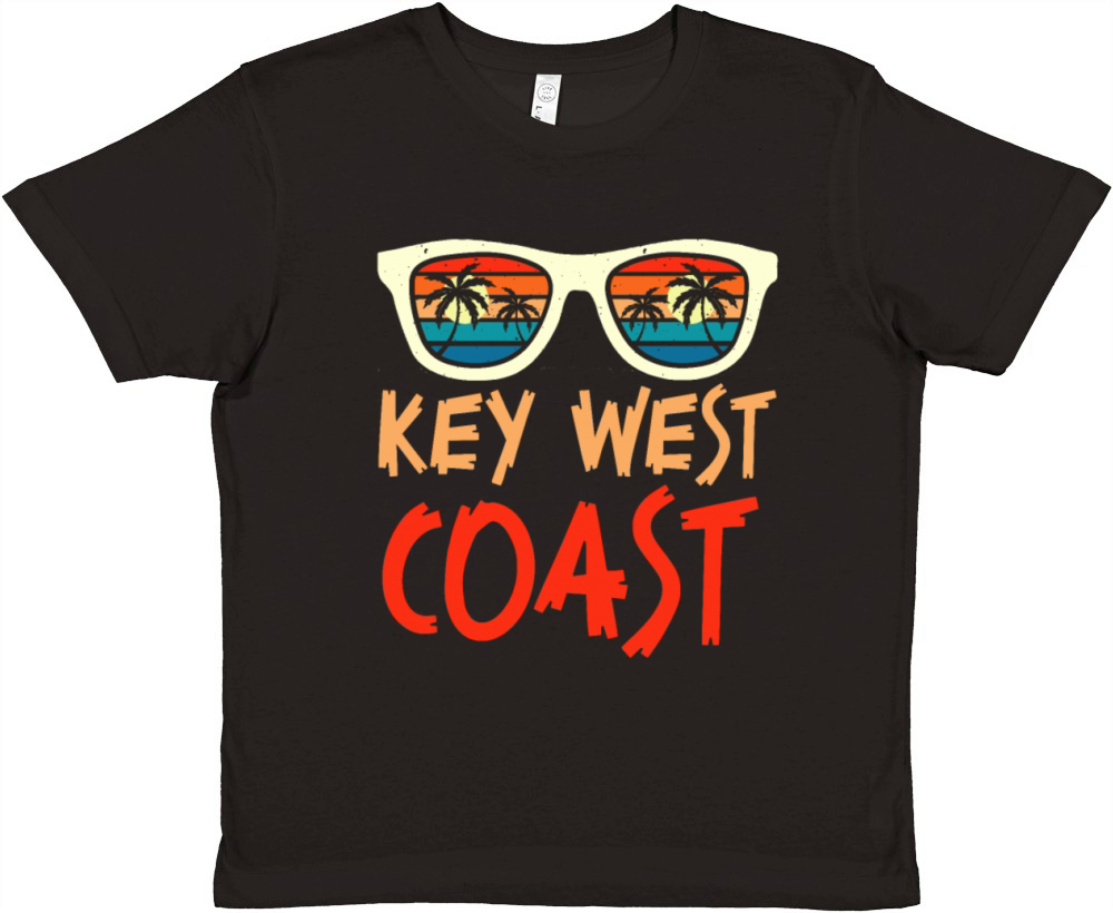 KEY-WEST COAST Vintage Sunshine-State Florida Premium Kids Crewneck T-shirt