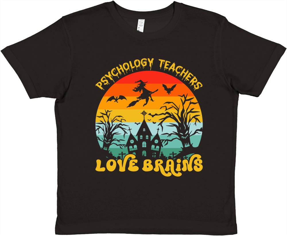 Psychology Teachers Love Brains 2 Premium Kids Crewneck T-shirt