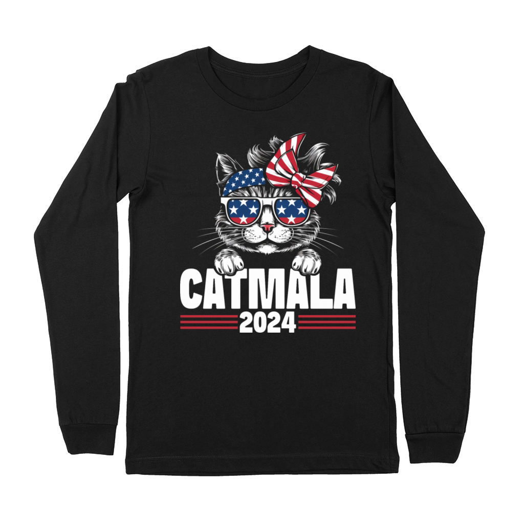 Kamala Funny Cat 2024 Kamala Harris Premium Long Sleeve
