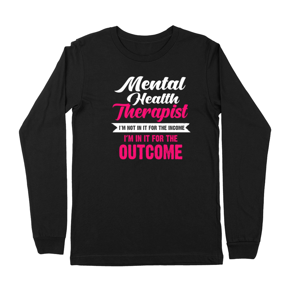 Therapist Puns for Women Mental Health Funny Puns Premium Long Sleeve