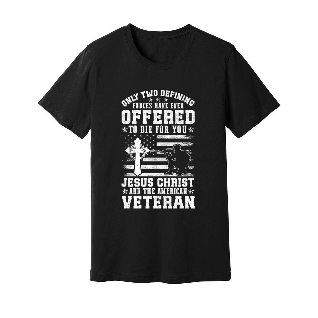 ONLY TWO DEFINING FORCES HAVE EVER OFFERED TO DIE FOR YOU Unisex Jersey Tee