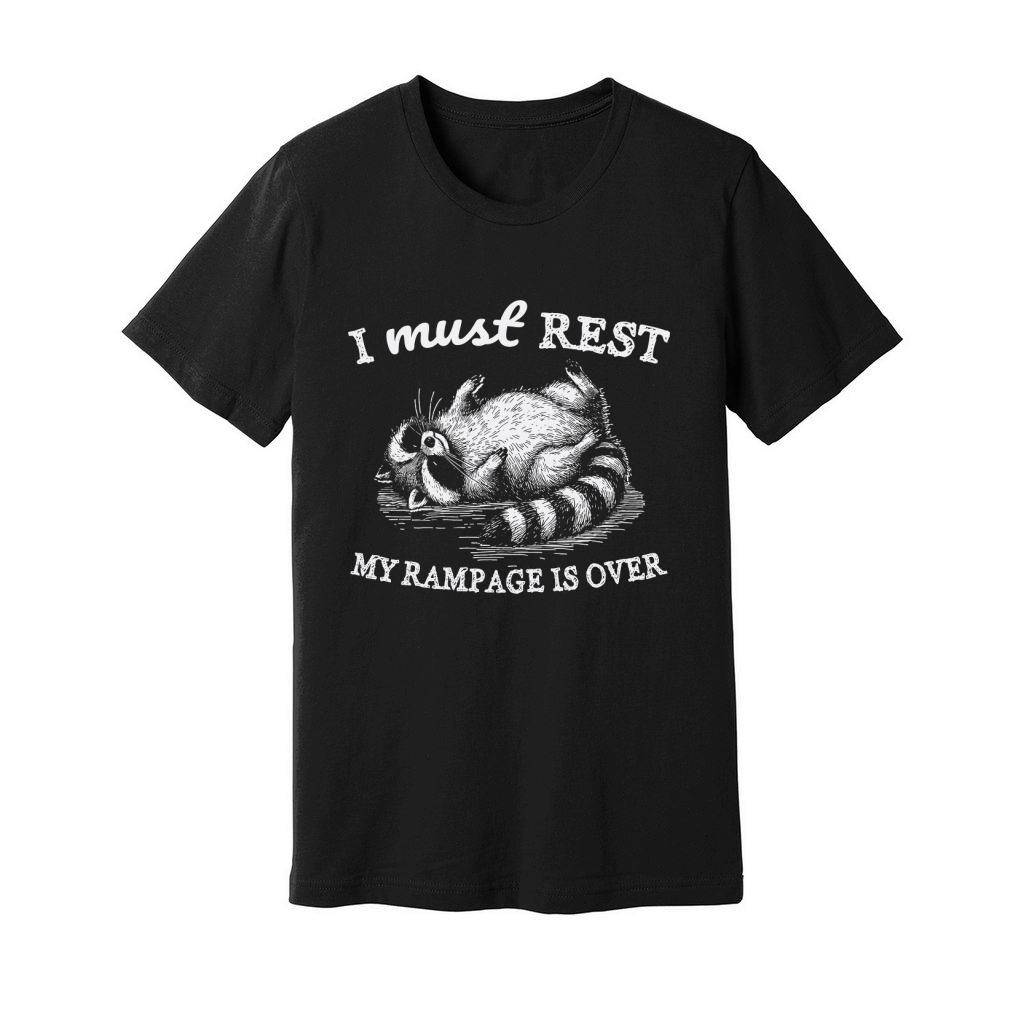 Raccoon weird sleeping D White Unisex Jersey Tee