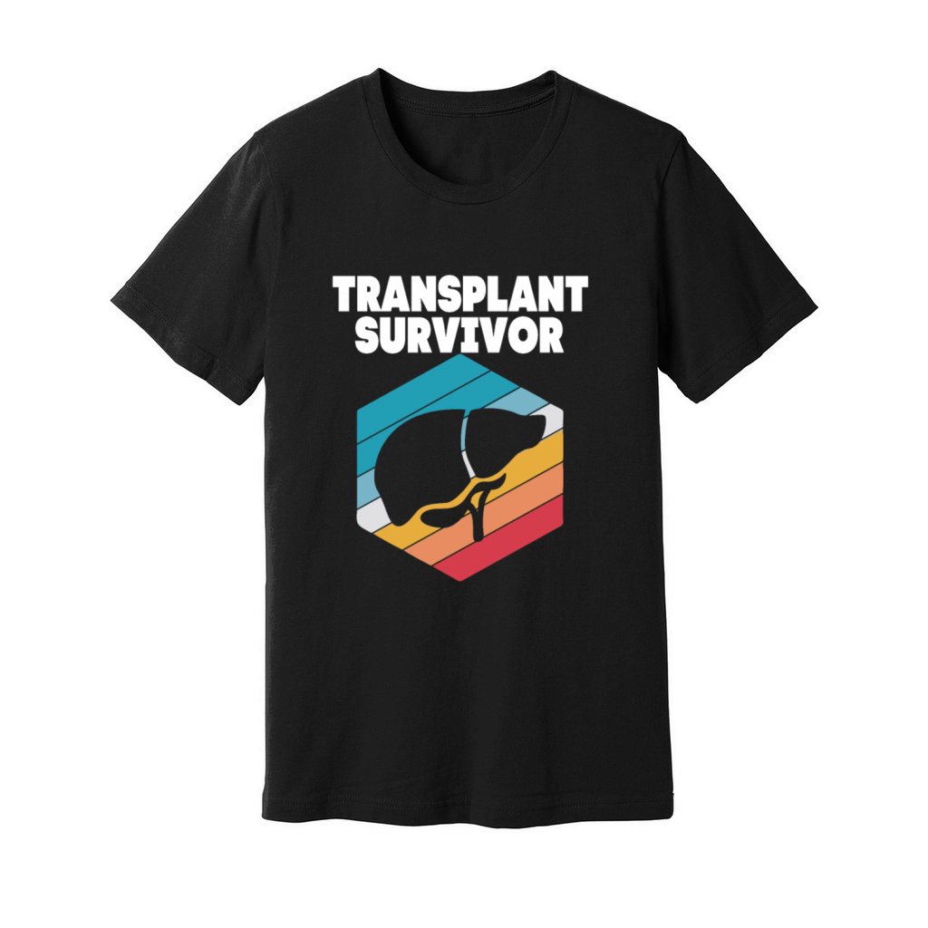 Retro Vintage Liver Donor Transplant Survivor Unisex Jersey Tee