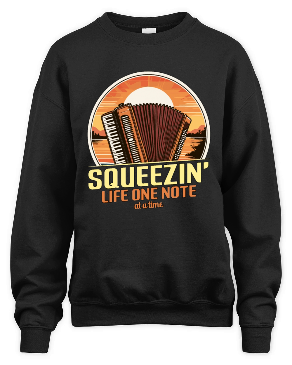 Accordion Squeezin Unisex Premium Crewneck Sweatshirt