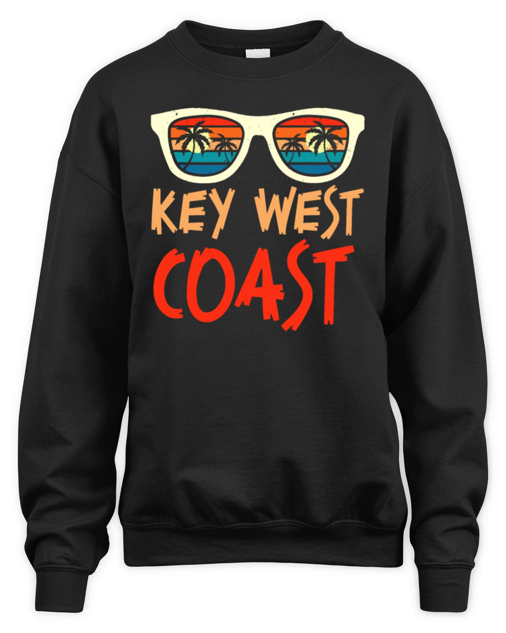 KEY-WEST COAST Vintage Sunshine-State Florida Unisex Premium Crewneck Sweatshirt