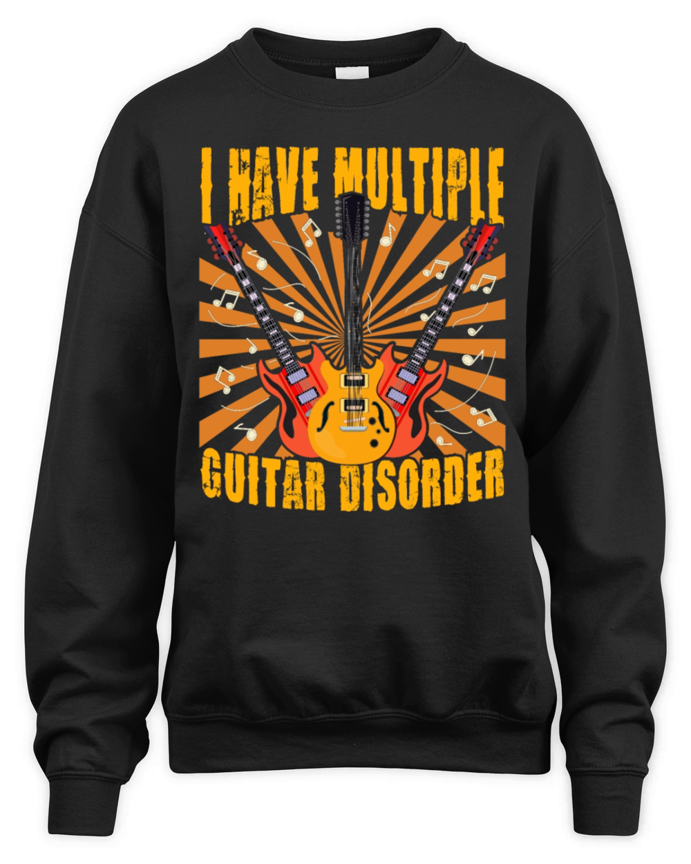 Multiple Bass Disorder Guitar Shirt For Men Unisex Premium Crewneck Sweatshirt