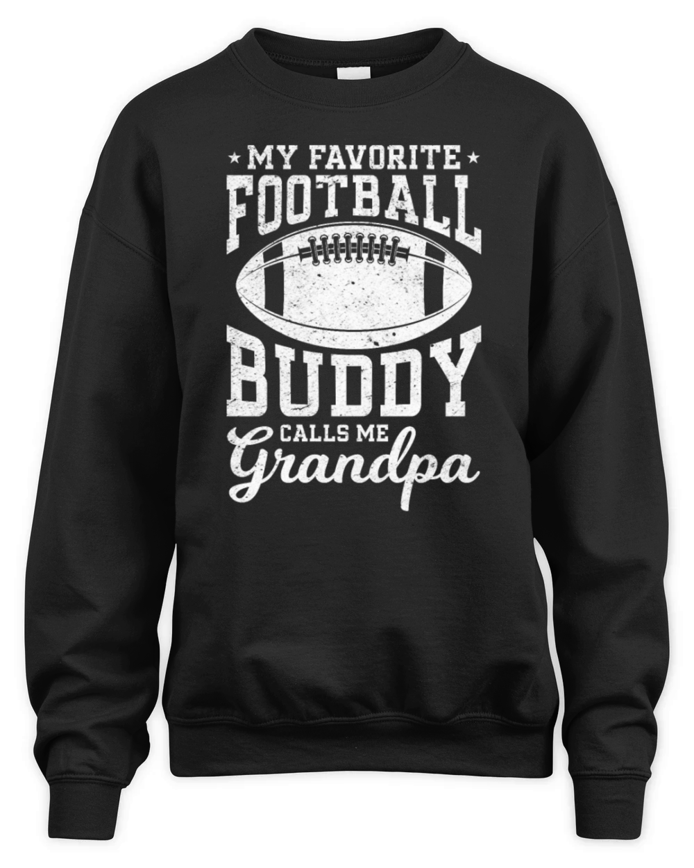 My Favorite Football Buddy calls me Grandpa Footba Unisex Premium Crewneck Sweatshirt