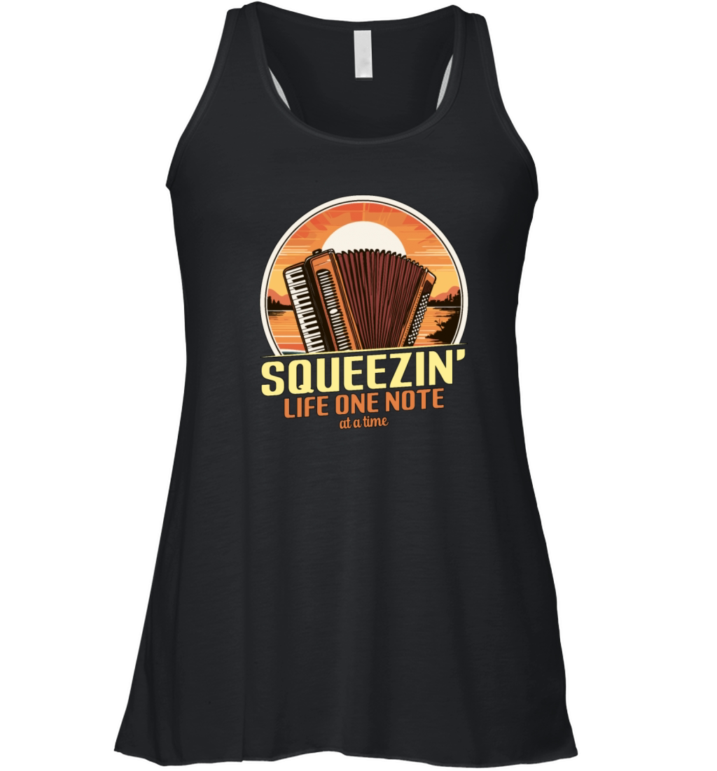 Accordion Squeezin Women's Flowy Tank Top