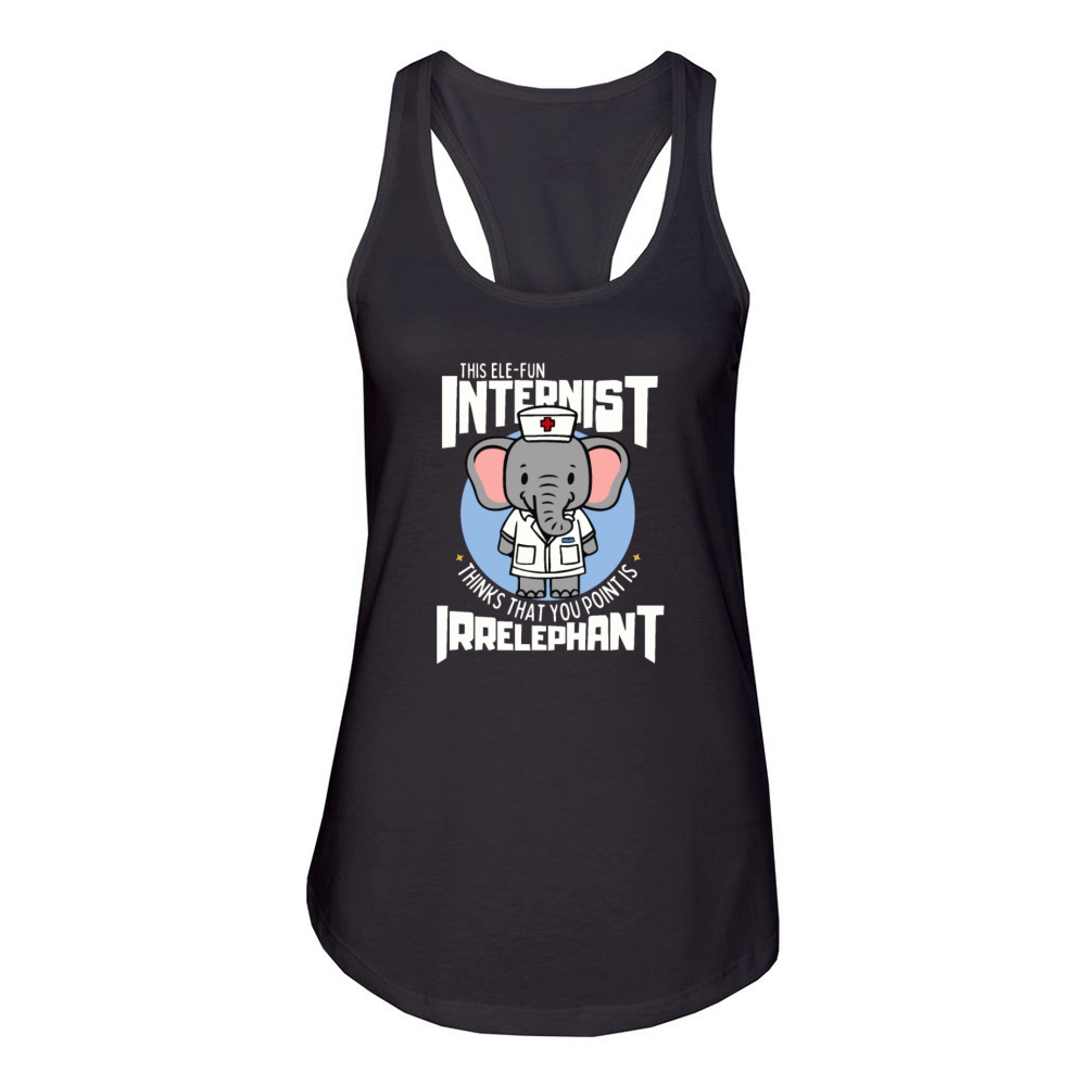 Internist x internist Women's Racerback Tank