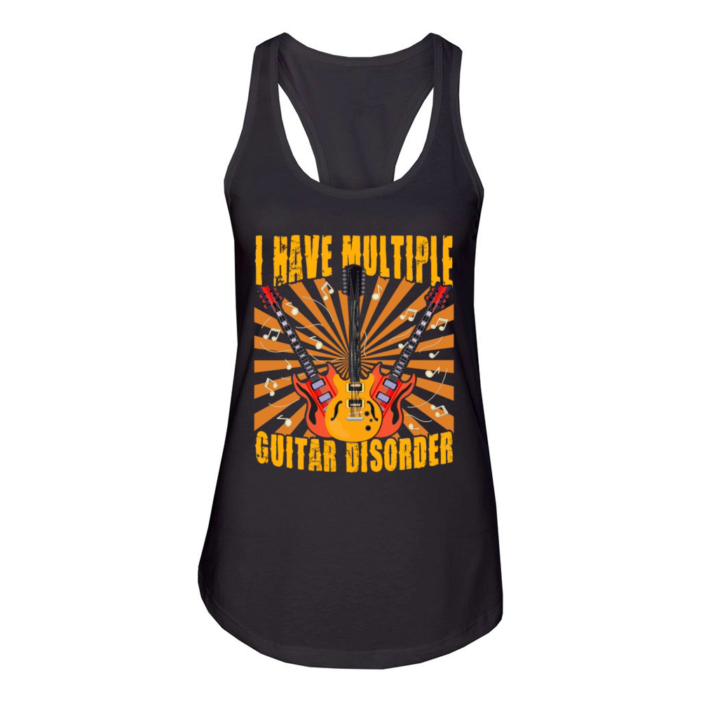 Multiple Bass Disorder Guitar Shirt For Men Women's Racerback Tank