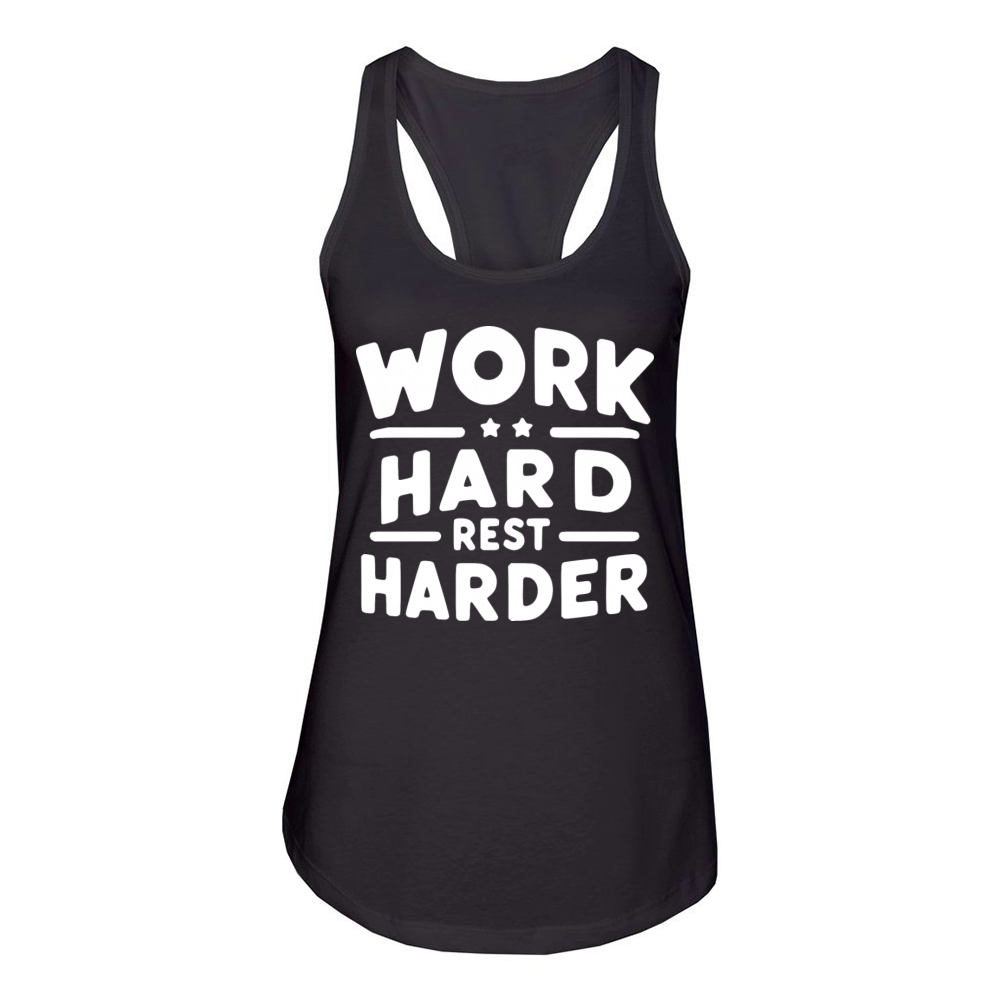Work Hard Rest Harder Women's Racerback Tank