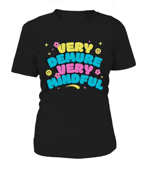 Very Demure Very Mindful Retro Groovy Design Women's T-Shirt