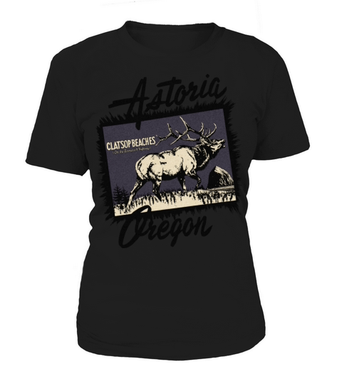 Vintage Astoria Oregon Elk Beach Women's T-Shirt