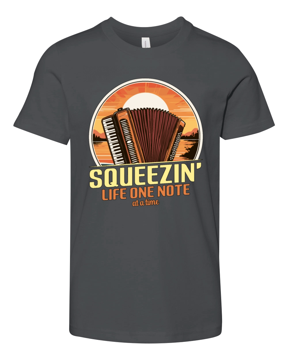Accordion Squeezin Youth Unisex Jersey Tee