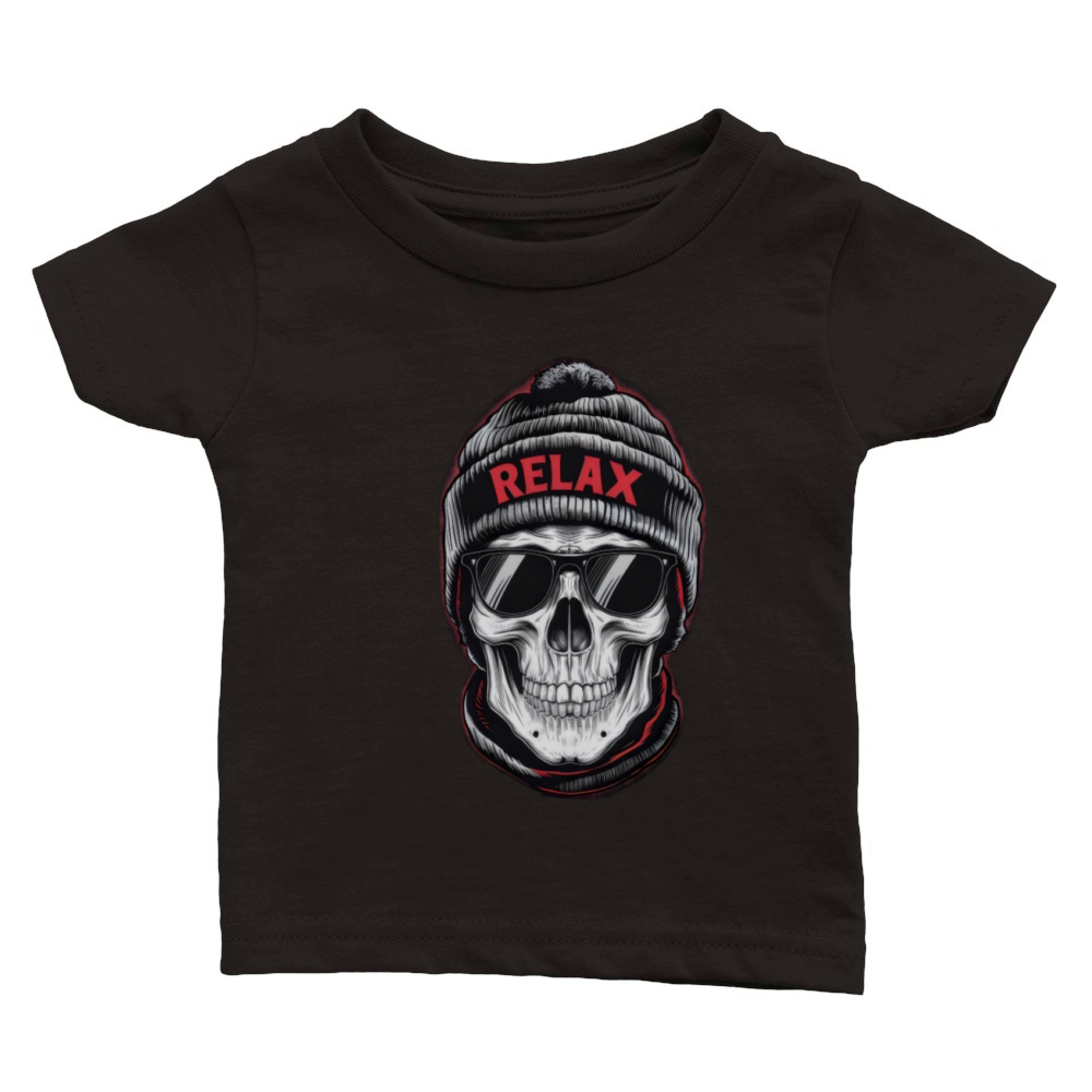 Relax Skull Vibes Classic Baby Crewneck T-shirt