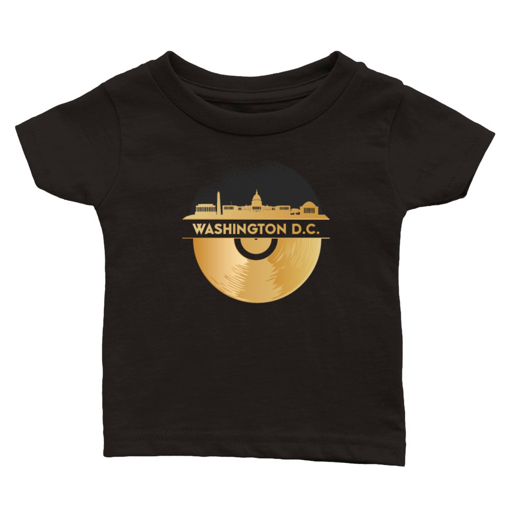 Vinyl-Record-Player Disco-Music Classic Baby Crewneck T-shirt
