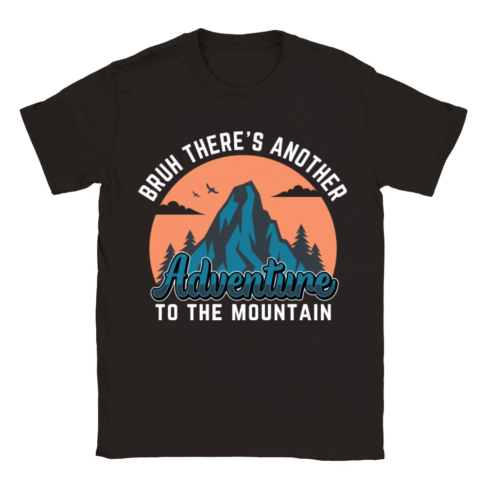 Bruh Mountain Adventure Hiking T-Shirt funny gift Classic Kids Crewneck T-shirt