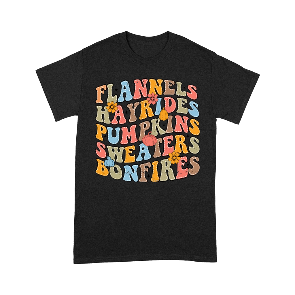 Flannels hayrides pumpkins sweaters bonfires Comfort T-shirt
