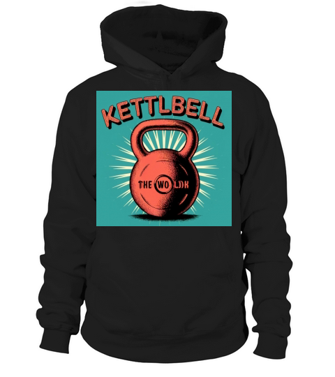 Kettlebell retro vintage Hoodie Unisex