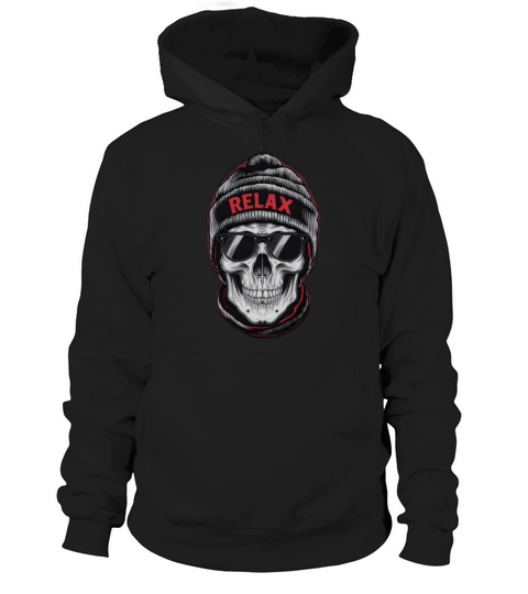 Relax Skull Vibes Hoodie Unisex