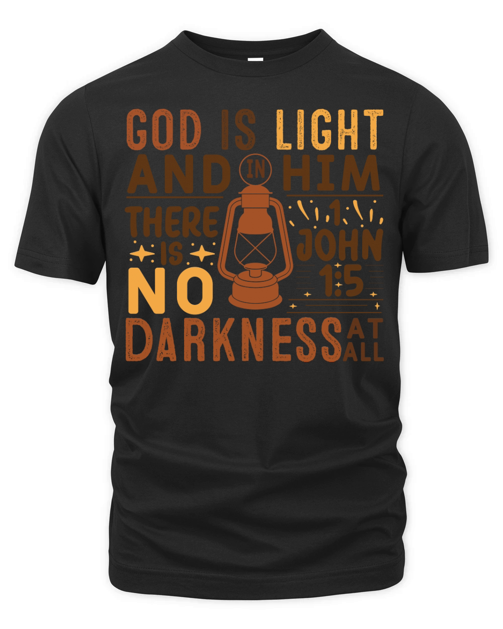 God is Light Organic Unisex T-shirt