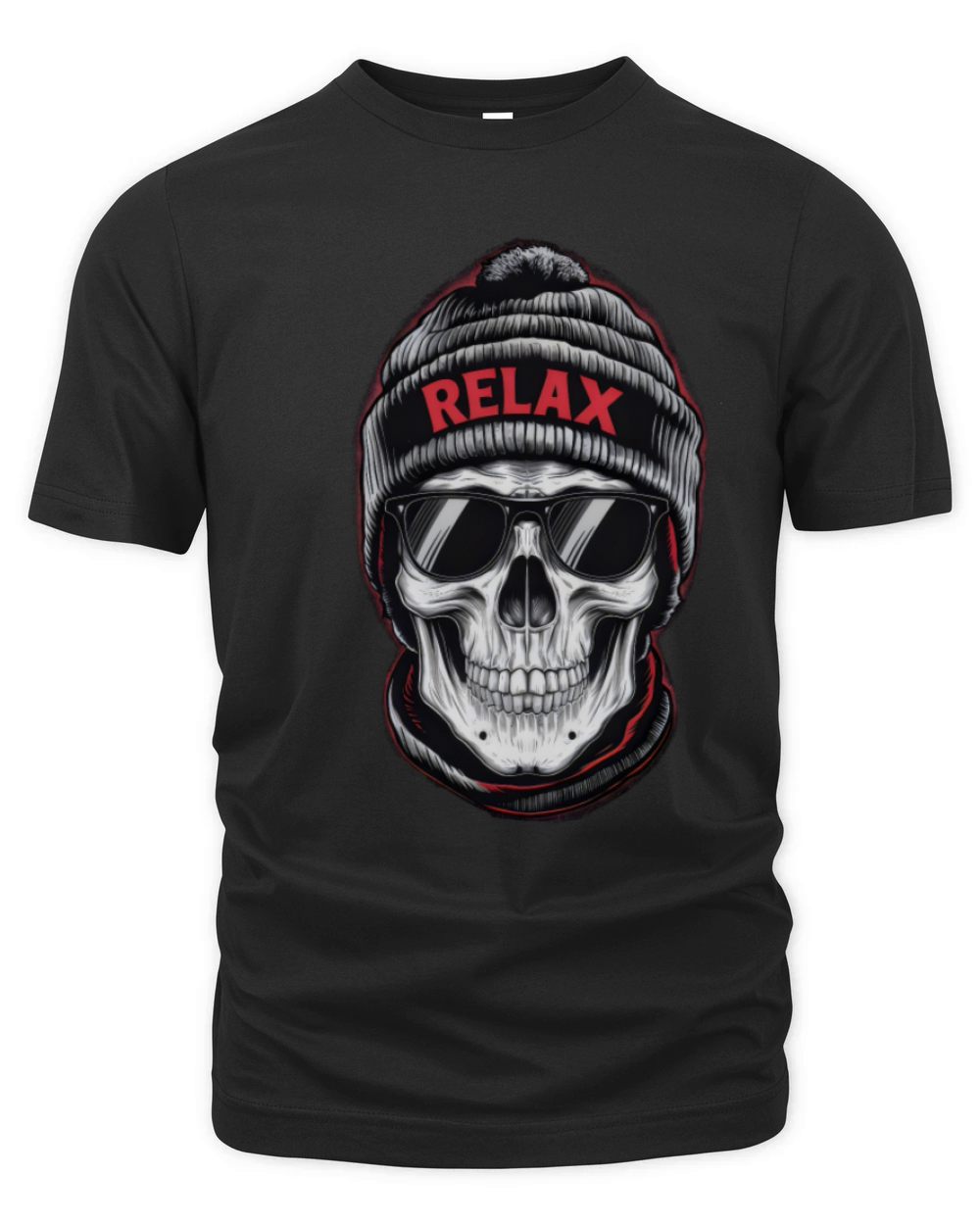 Relax Skull Vibes Organic Unisex T-shirt