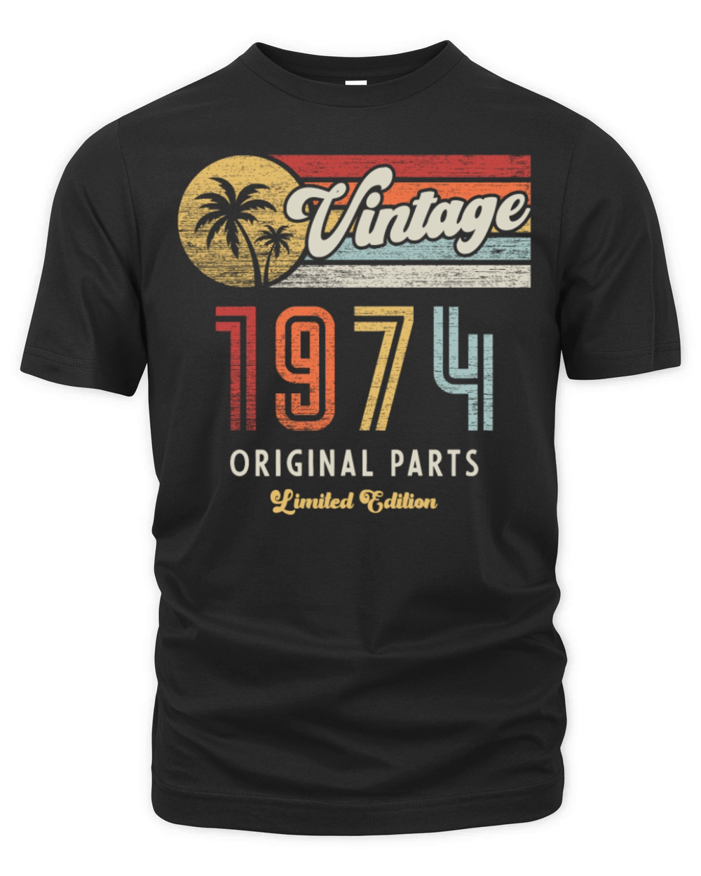 Vintage 1974 Birthday Retro Organic Unisex T-shirt