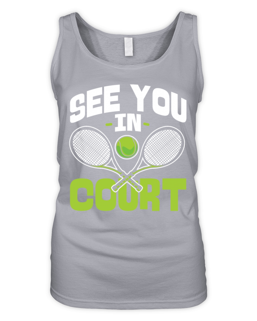 Funny Tennis Player Racket Pun Organic Women's Tank Top