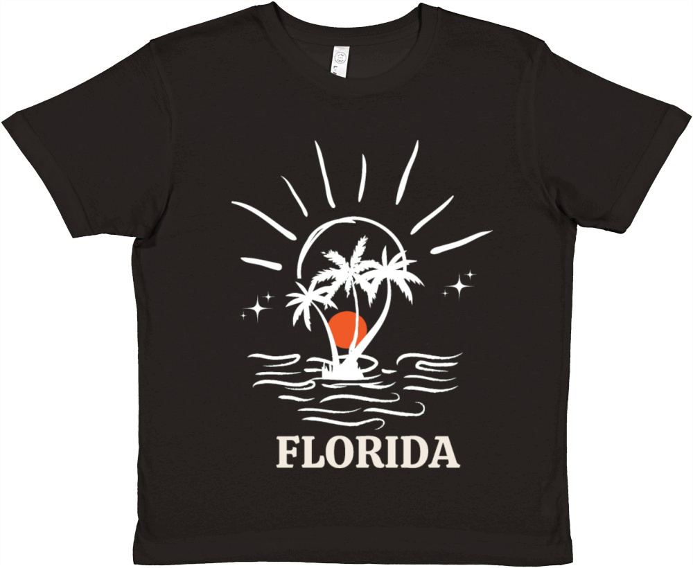 vintage florida retro Premium Kids Crewneck T-shirt